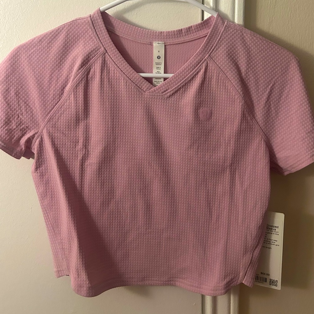 Lululemon Grid Texture Crop Top